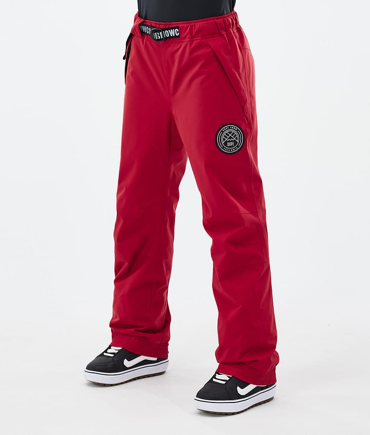 Dope Blizzard W 2024 Pantalon de Snowboard Femme Deep Red, Image 1 sur 5
