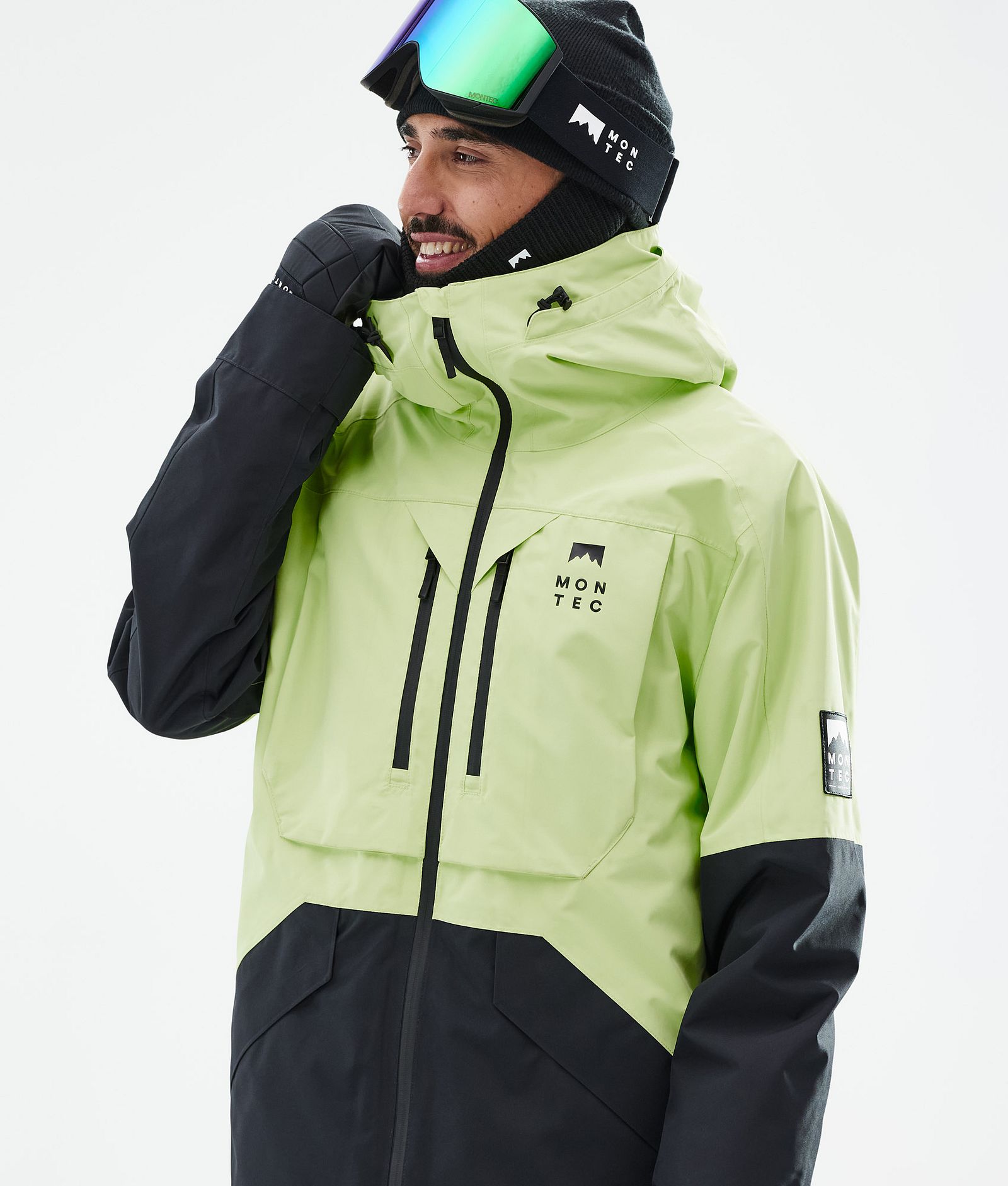 Montec Arch Kurtka Snowboardowa Mężczyźni Faded Neon/Black, Zdjęcie 2 z 10