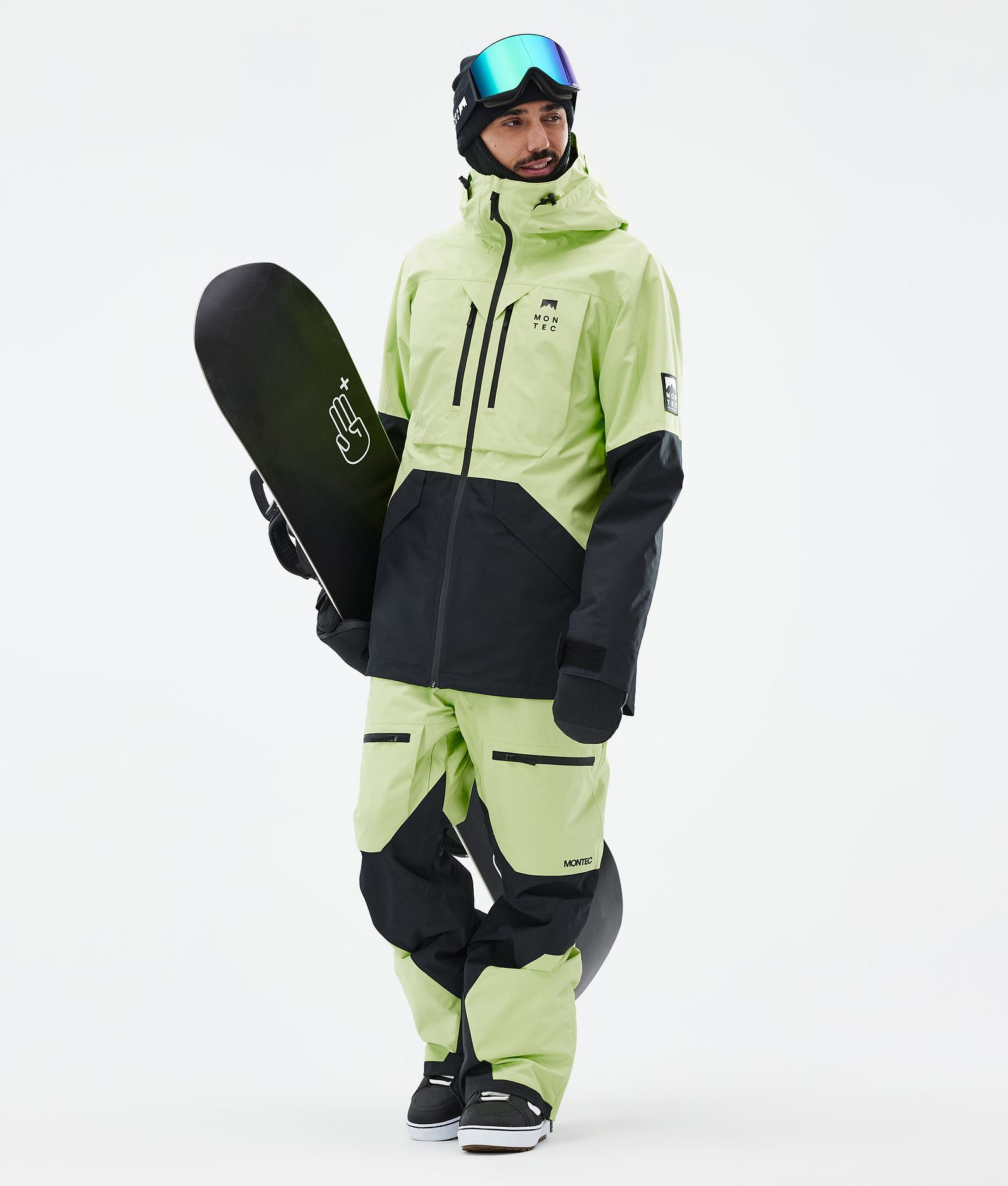 Montec Arch Kurtka Snowboardowa Mężczyźni Faded Neon/Black, Zdjęcie 3 z 10