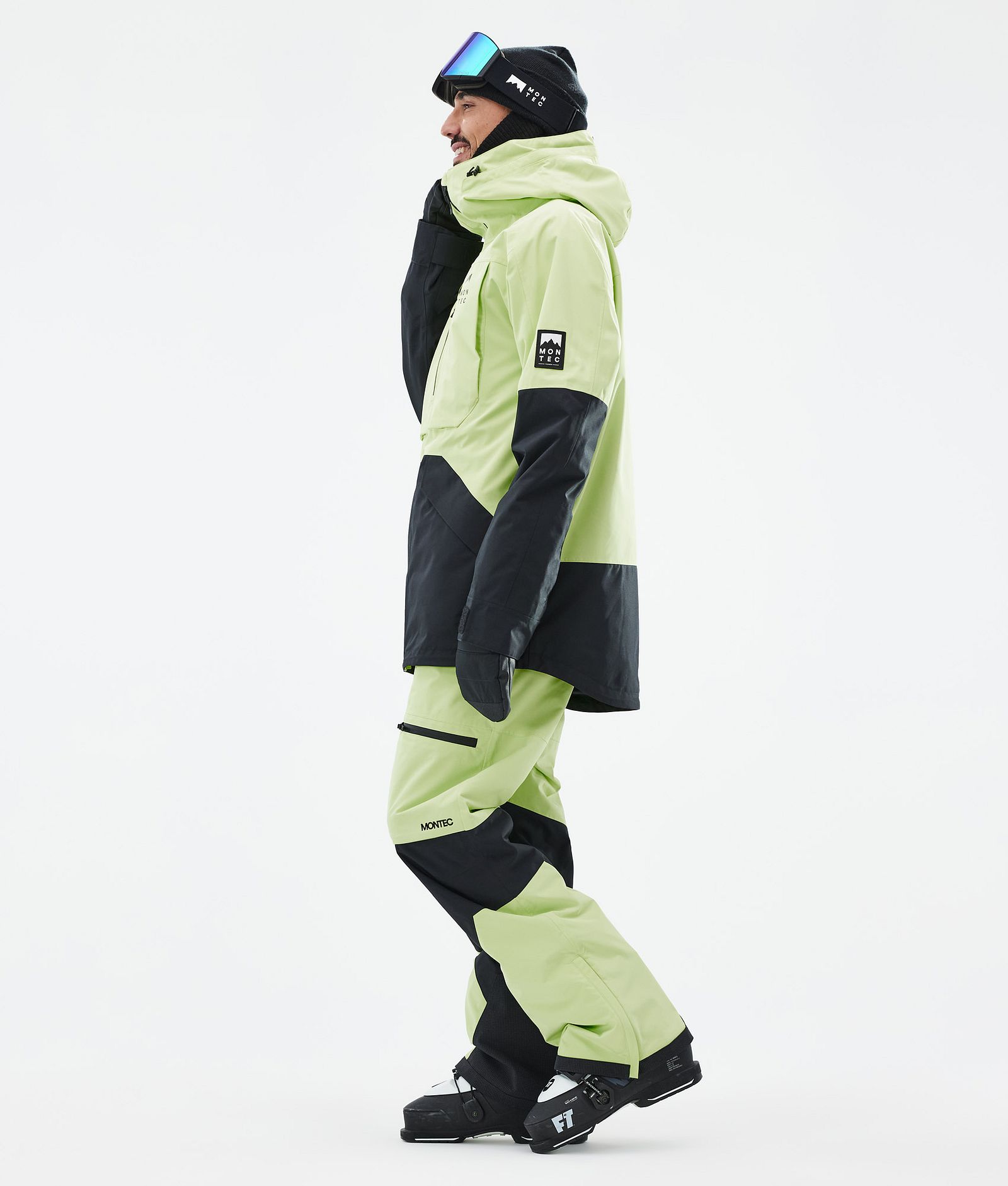 Montec Arch Ski jas Heren Faded Neon/Black, Afbeelding 4 van 10