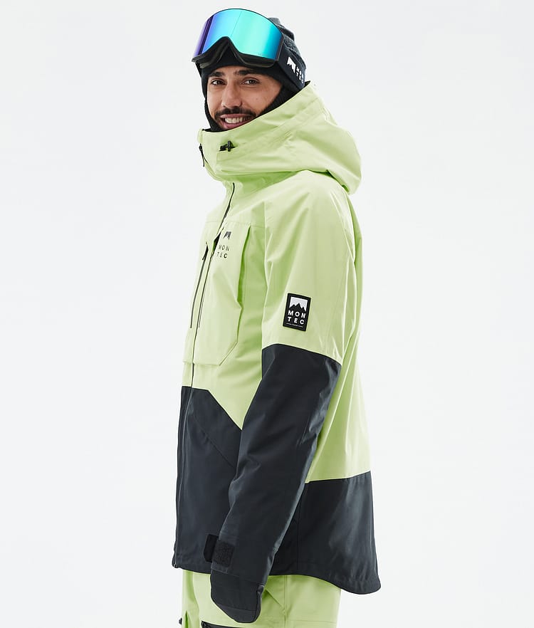 Montec Arch Veste de Ski Homme Faded Neon/Black, Image 6 sur 10