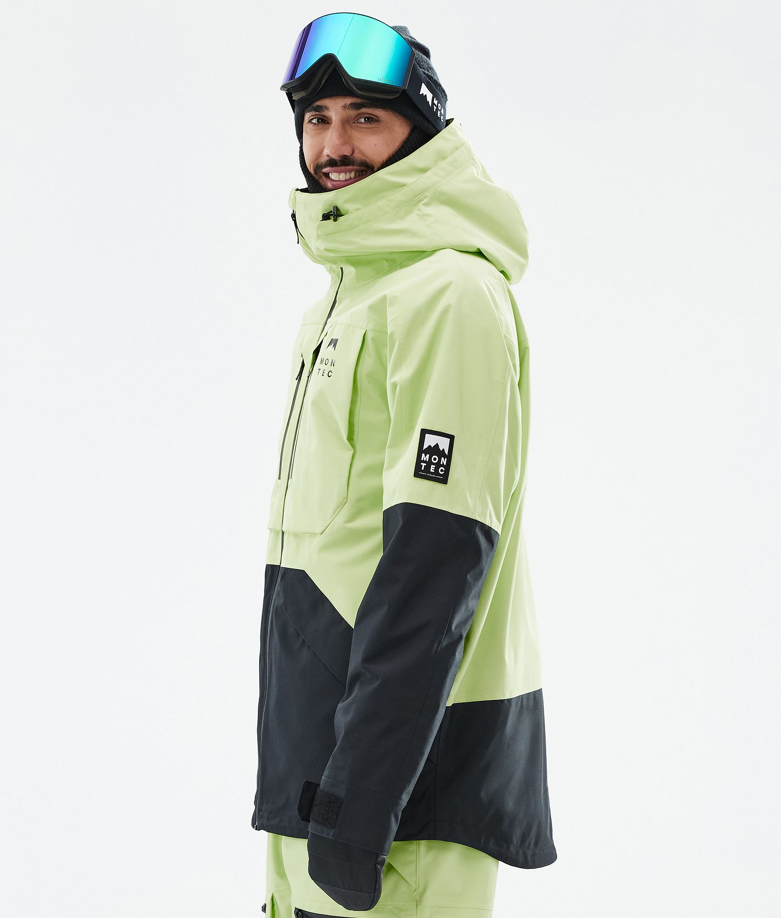 Montec Arch Ski Jacket Men Faded Neon/Black, Image 6 of 10