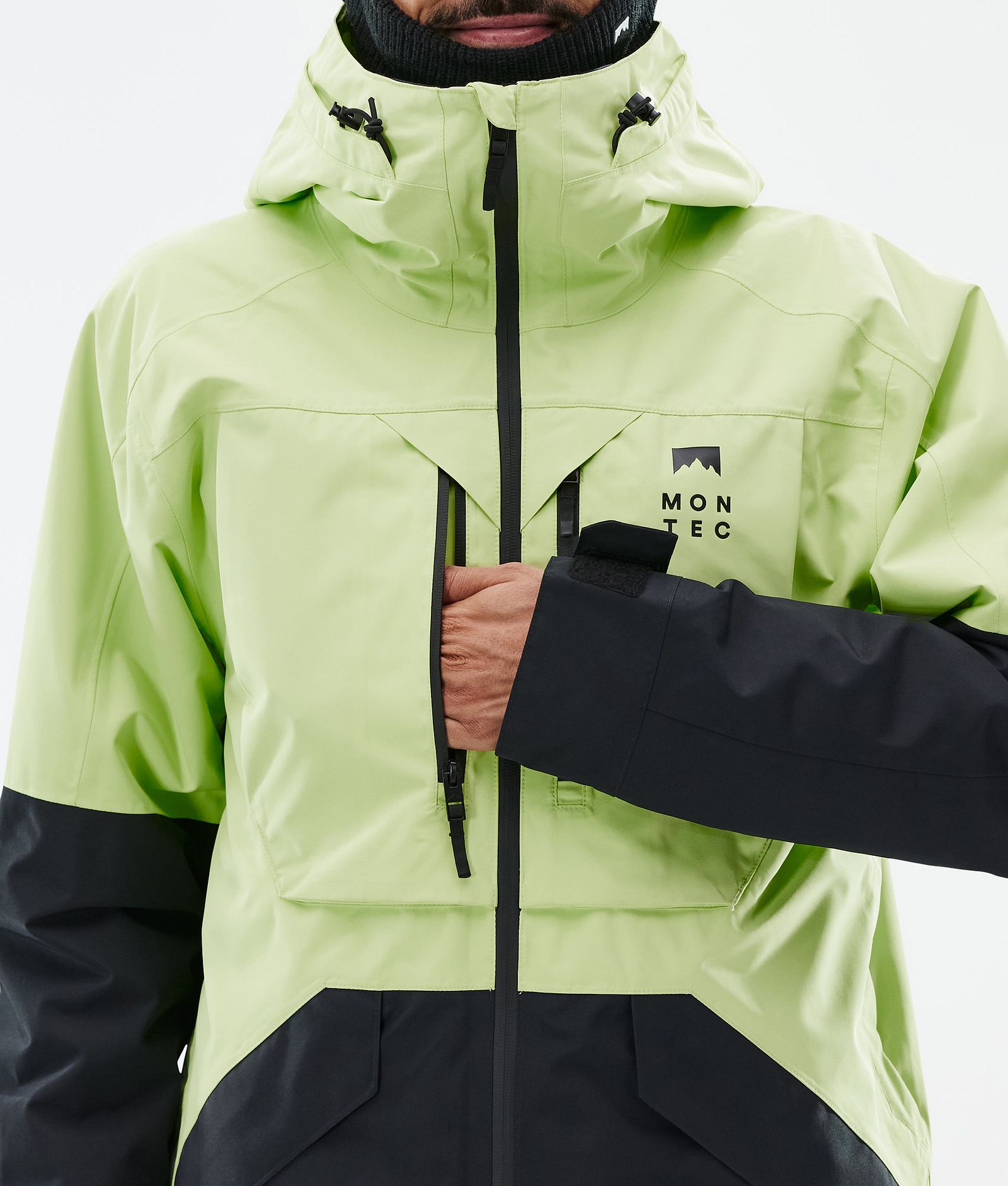 Montec Arch Ski Jacket Men Faded Neon/Black, Image 9 of 10