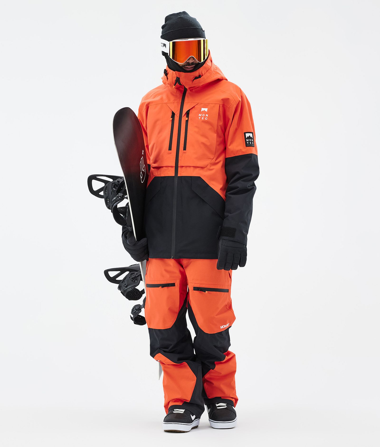 Montec Arch Snowboard Jacket Men Orange/Black, Image 3 of 10