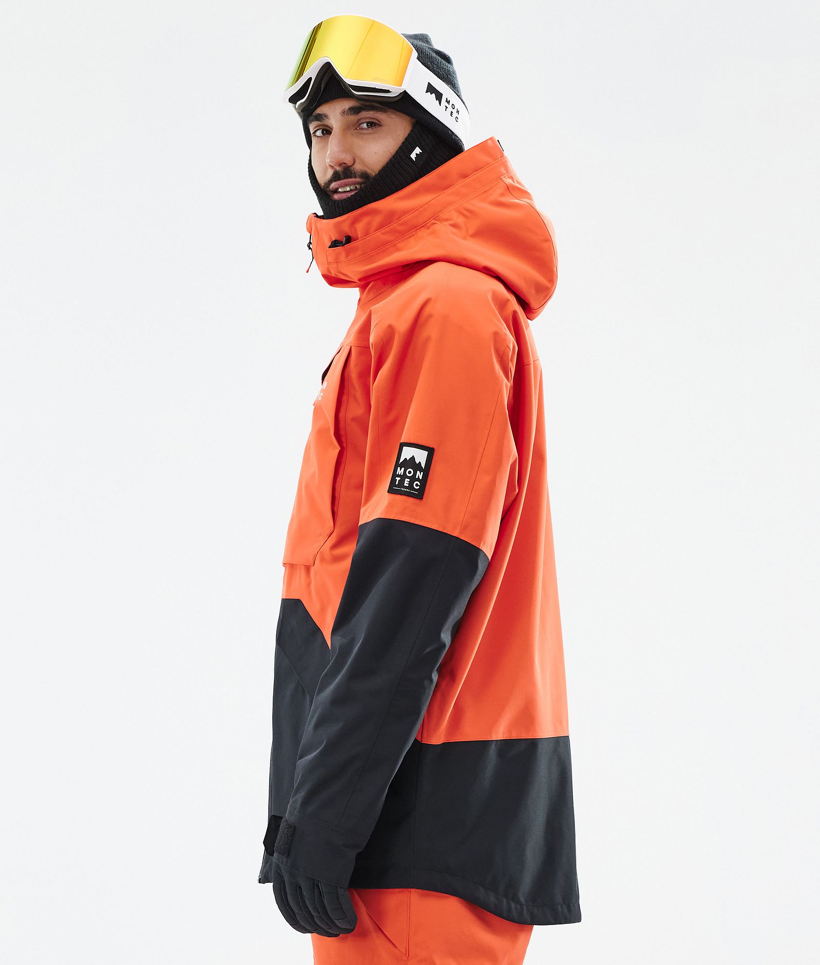 Montec Arch Veste de Ski Homme Orange/Black, Image 6 sur 10