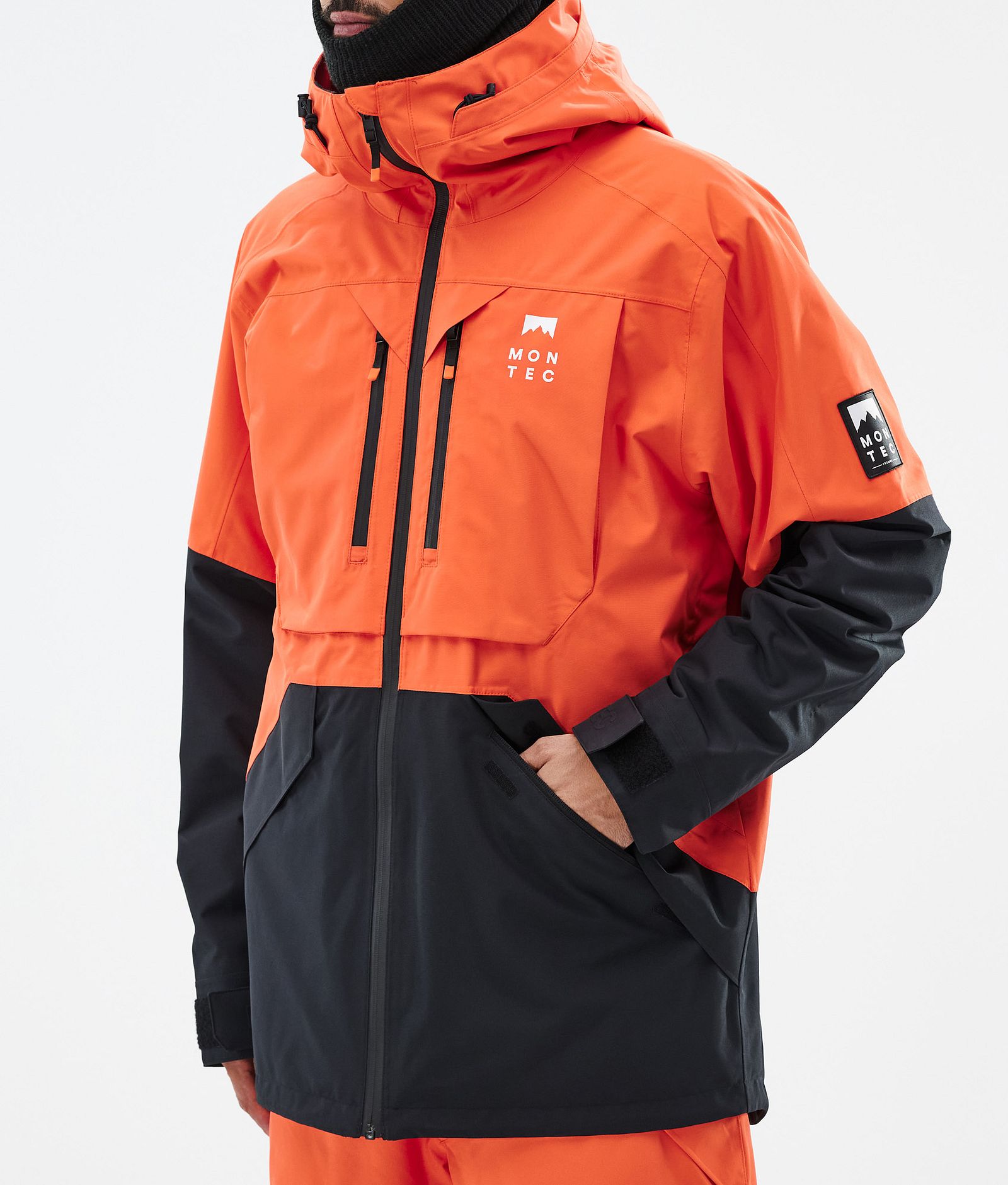 Montec Arch Snowboard Jacket Men Orange/Black, Image 8 of 10