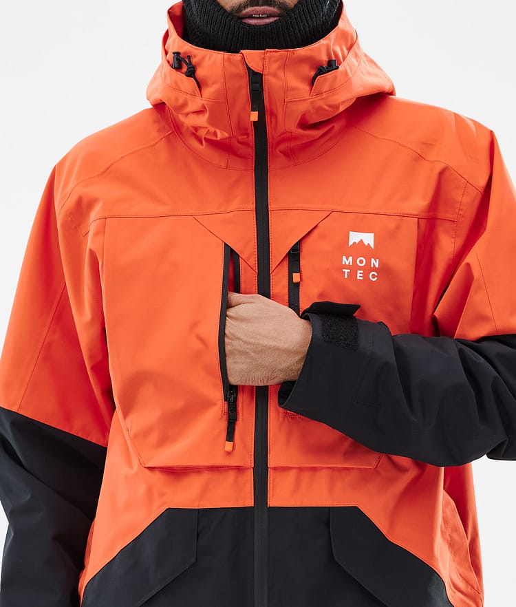 Montec Arch Ski Jacket Men Orange/Black, Image 9 of 10