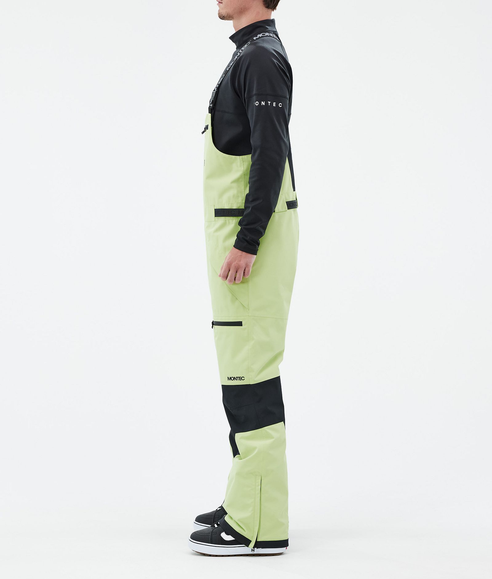 Montec Arch Pantalon de Snowboard Homme Faded Neon/Black, Image 3 sur 7