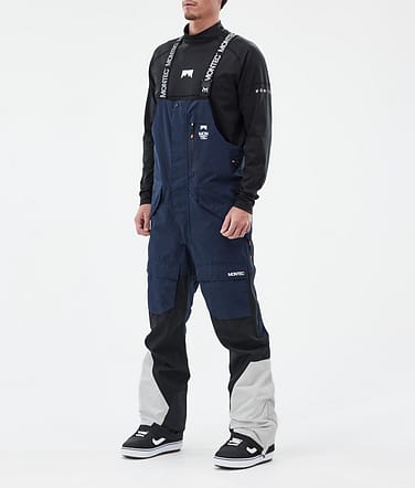 Montec Fawk Pantaloni Snowboard Uomo Dark Blue/Black/Light Grey Renewed