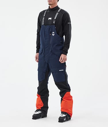 Montec Fawk Pantalon de Ski Homme Dark Blue/Black/Orange