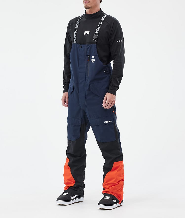 Montec Fawk Snowboard Broek Heren Dark Blue/Black/Orange, Afbeelding 1 van 7