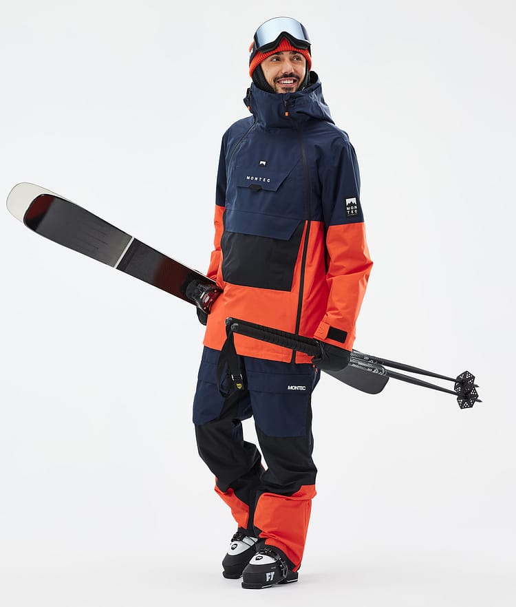 Montec Fawk Ski Pants Men Dark Blue/Black/Orange, Image 2 of 7