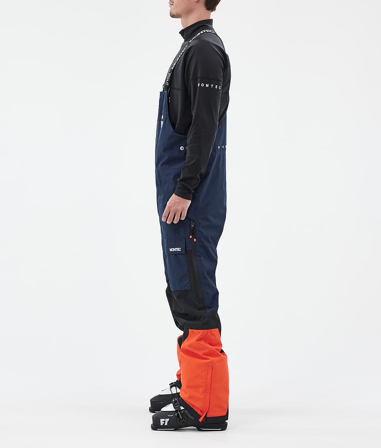 Montec Fawk Ski Pants Men Dark Blue/Black/Orange, Image 3 of 7