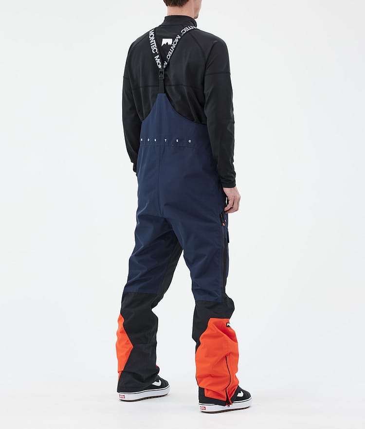 Montec Fawk Pantalones Snowboard Hombre Dark Blue/Black/Orange, Imagen 4 de 7