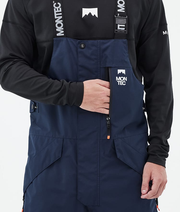 Montec Fawk Spodnie Snowboardowe Mężczyźni Dark Blue/Black/Orange, Zdjęcie 6 z 7