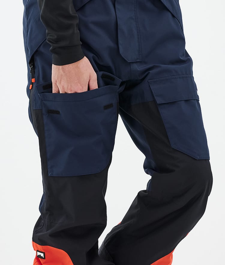 Montec Fawk Ski Pants Men Dark Blue/Black/Orange, Image 7 of 7