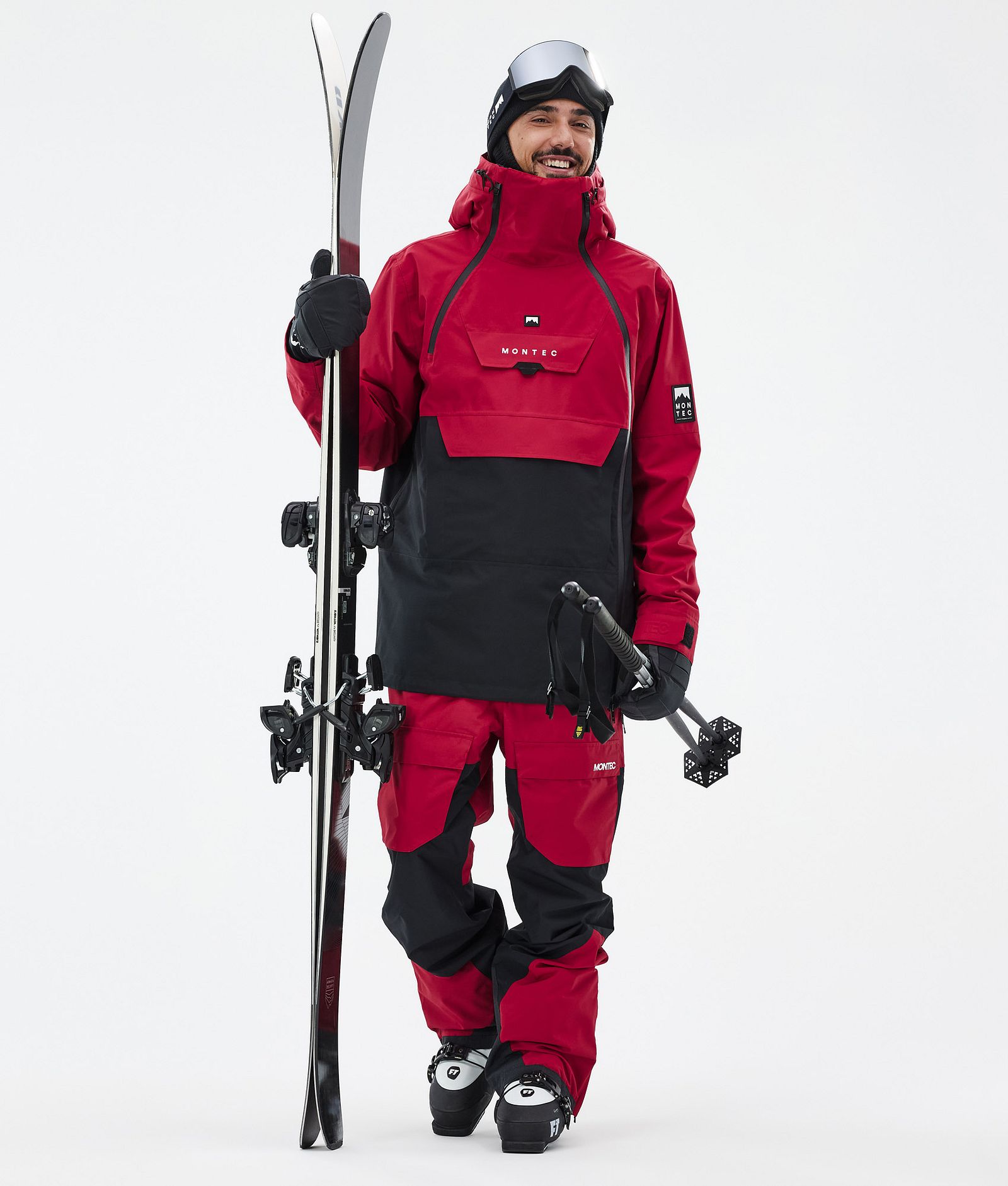 Montec Fawk Ski Pants Men Deep Red/Black, Image 2 of 7