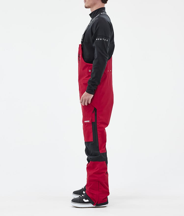 Montec Fawk Snowboard Broek Heren Deep Red/Black, Afbeelding 3 van 7