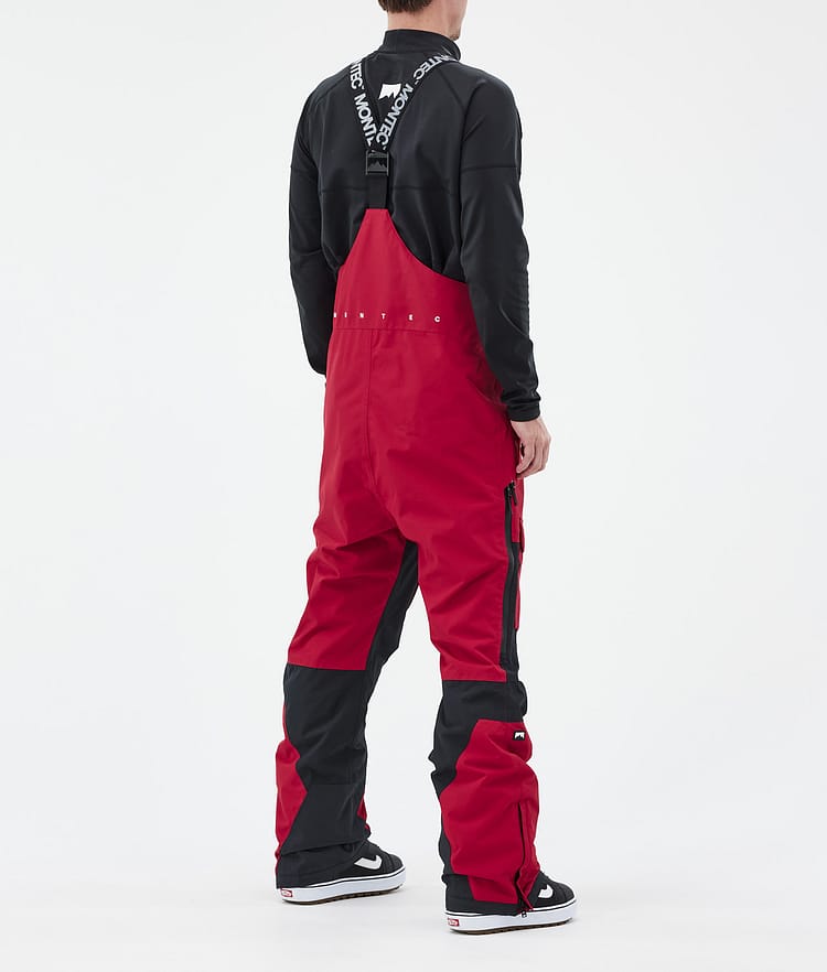 Montec Fawk Snowboard Broek Heren Deep Red/Black, Afbeelding 4 van 7