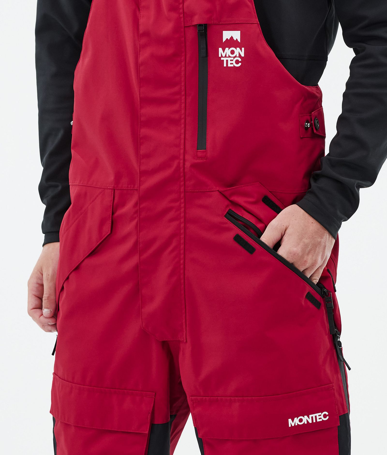 Montec Fawk Pantalon de Snowboard Homme Deep Red/Black, Image 5 sur 7