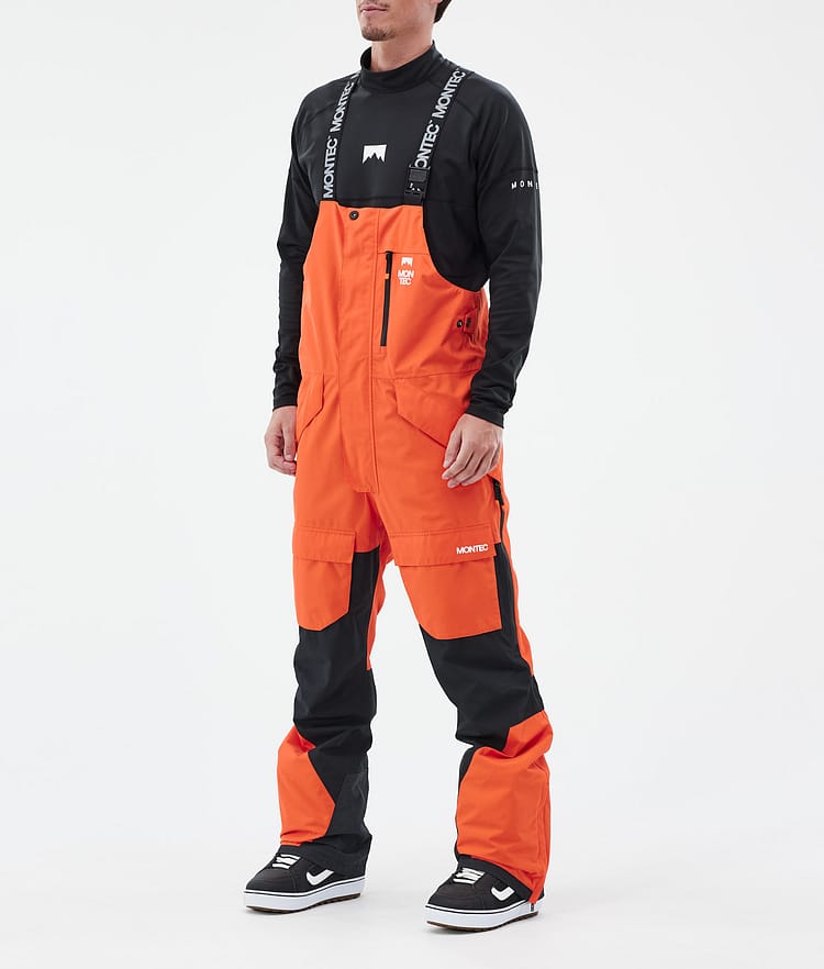 Montec Fawk Snowboard Broek Heren Orange/Black, Afbeelding 1 van 7