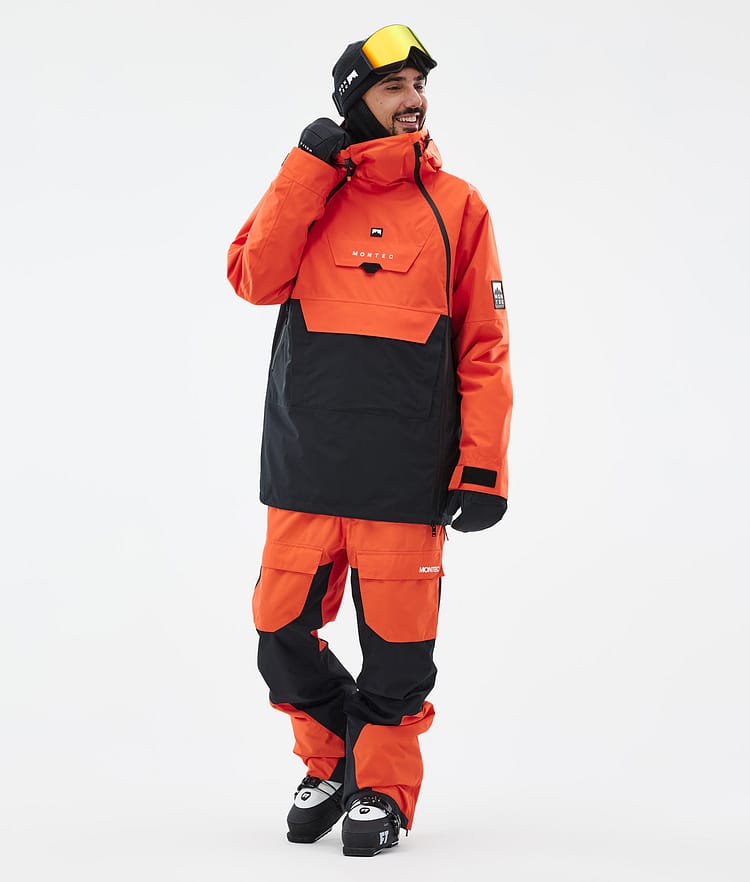 Montec Fawk Pantalon de Ski Homme Orange/Black, Image 2 sur 7