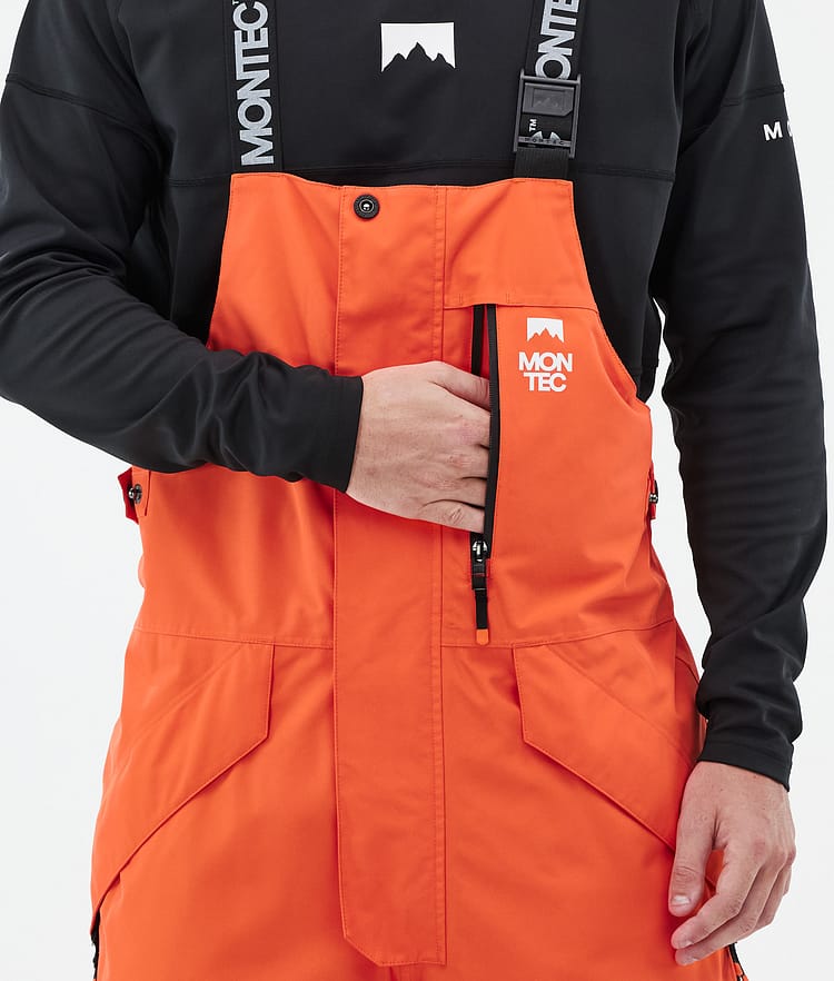 Montec Fawk Spodnie Snowboardowe Mężczyźni Orange/Black, Zdjęcie 6 z 7