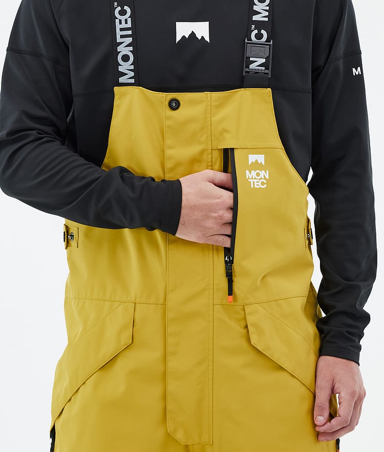 Montec Fawk Pantalon de Ski Homme Yellow/Black, Image 6 sur 7