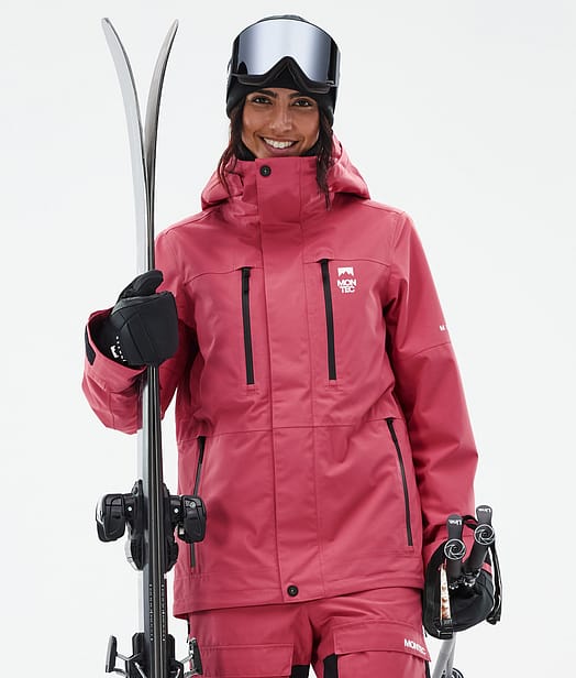 Montec Fawk W Veste de Ski Femme Light Red