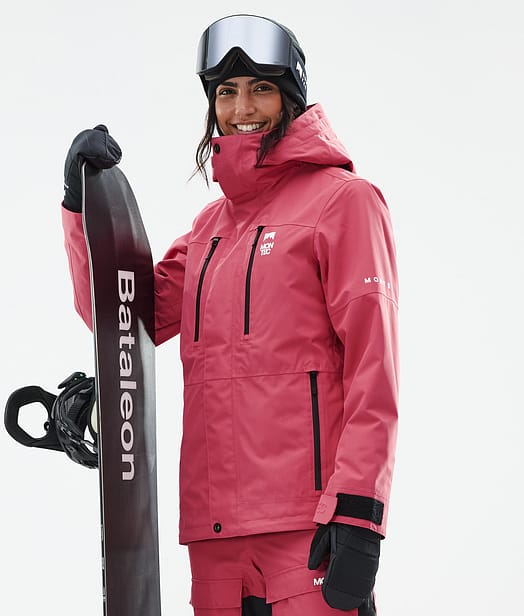 Montec Fawk W Giacca Snowboard Donna Light Red