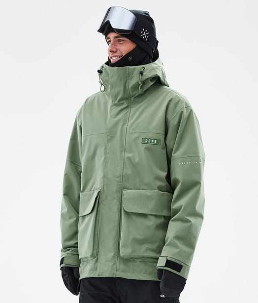 Dope Acme Snowboard Jacket Men Moss Green