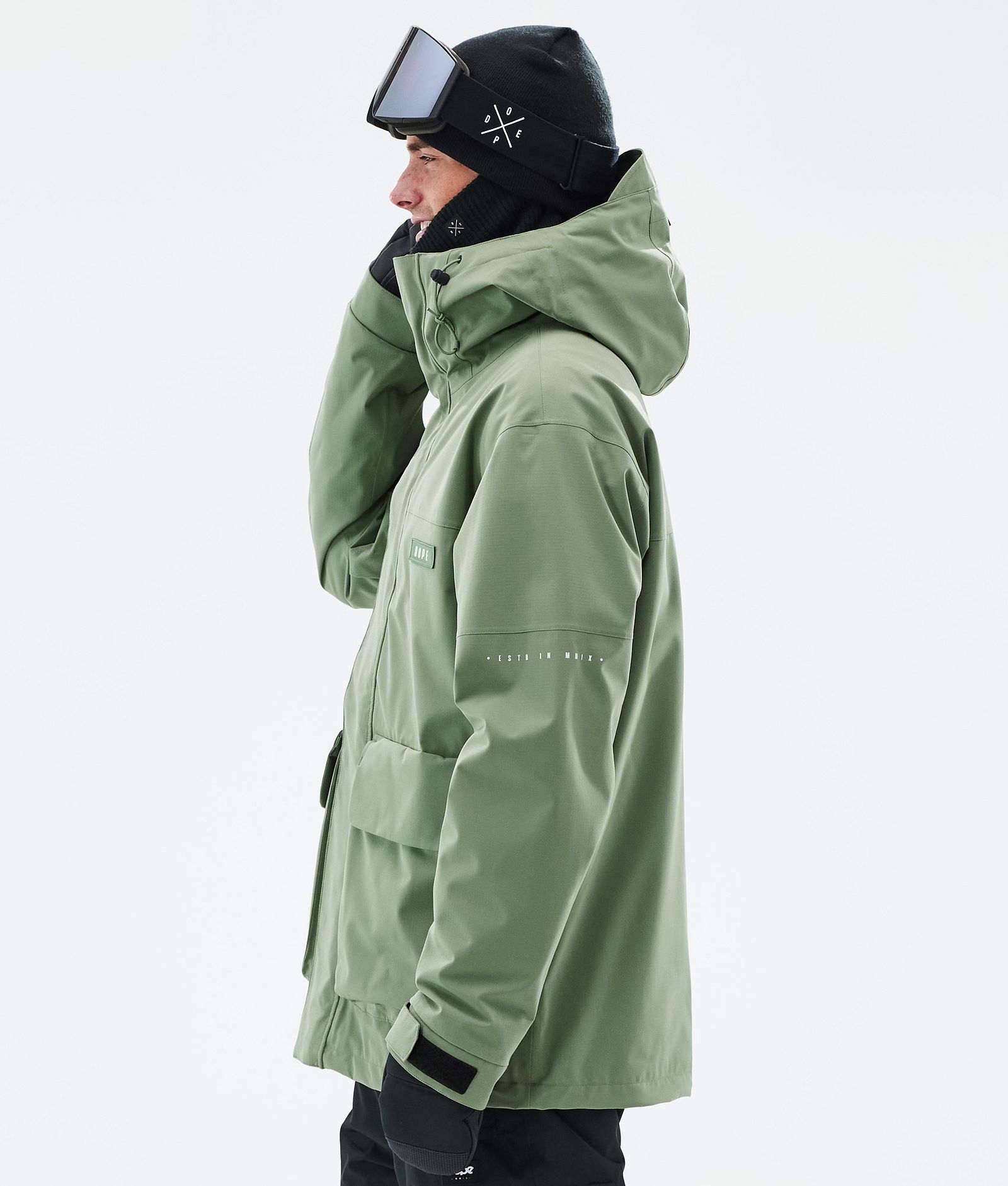 Dope Acme Veste Snowboard Homme Moss Green, Image 5 sur 9