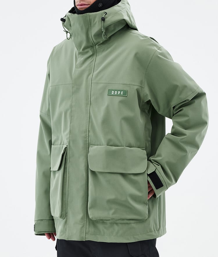 Dope Acme Veste Snowboard Homme Moss Green, Image 7 sur 9