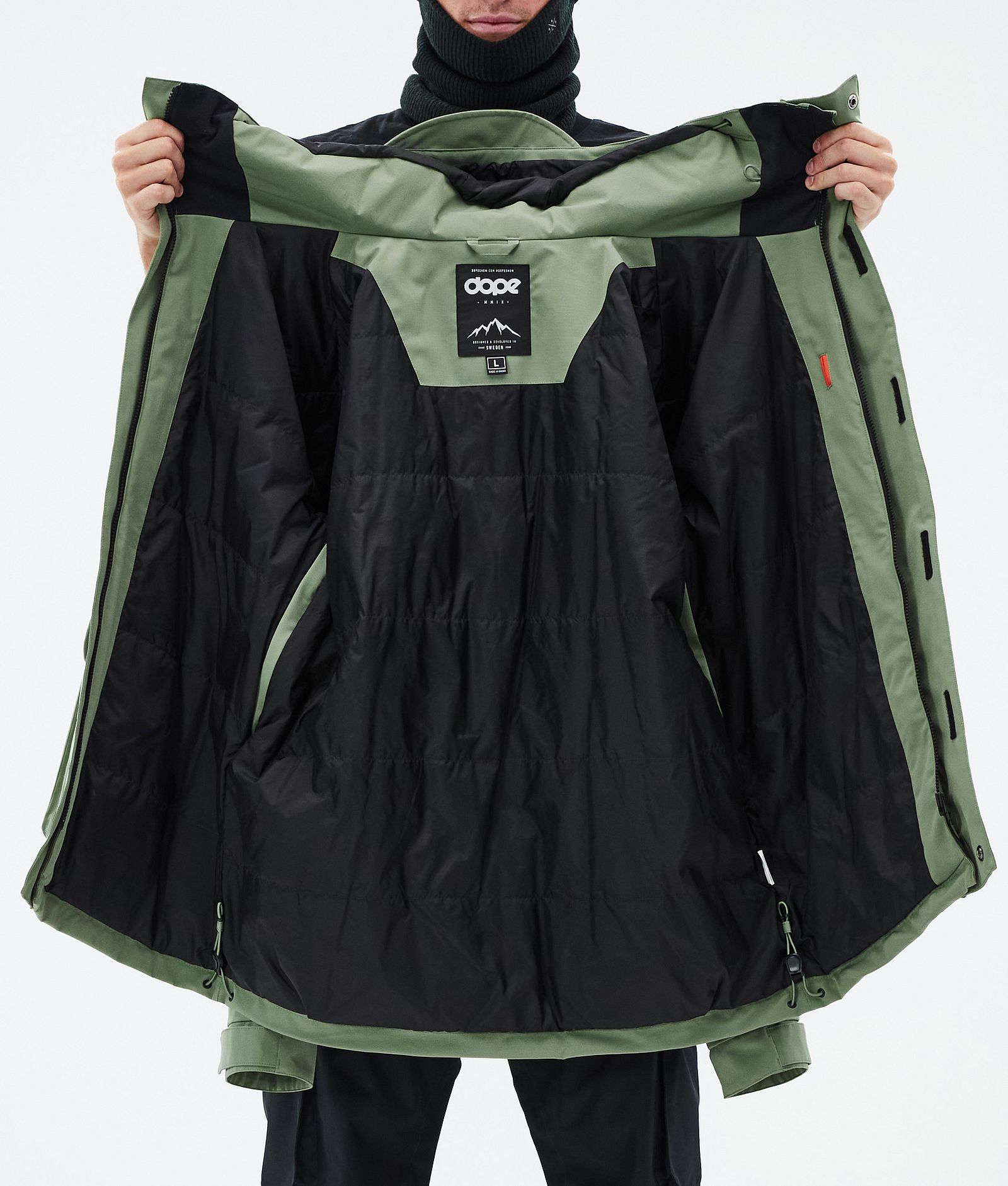 Dope Acme Veste Snowboard Homme Moss Green, Image 9 sur 9