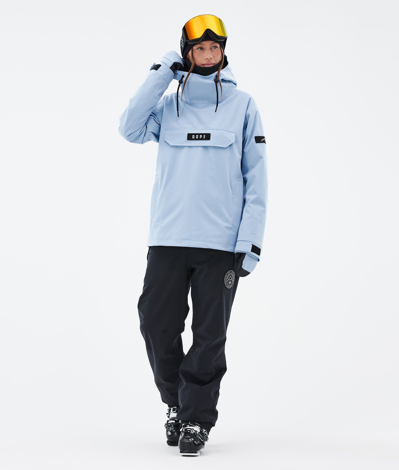 Dope Blizzard W Ski jas Dames Corduroy Light Blue, Afbeelding 4 van 8