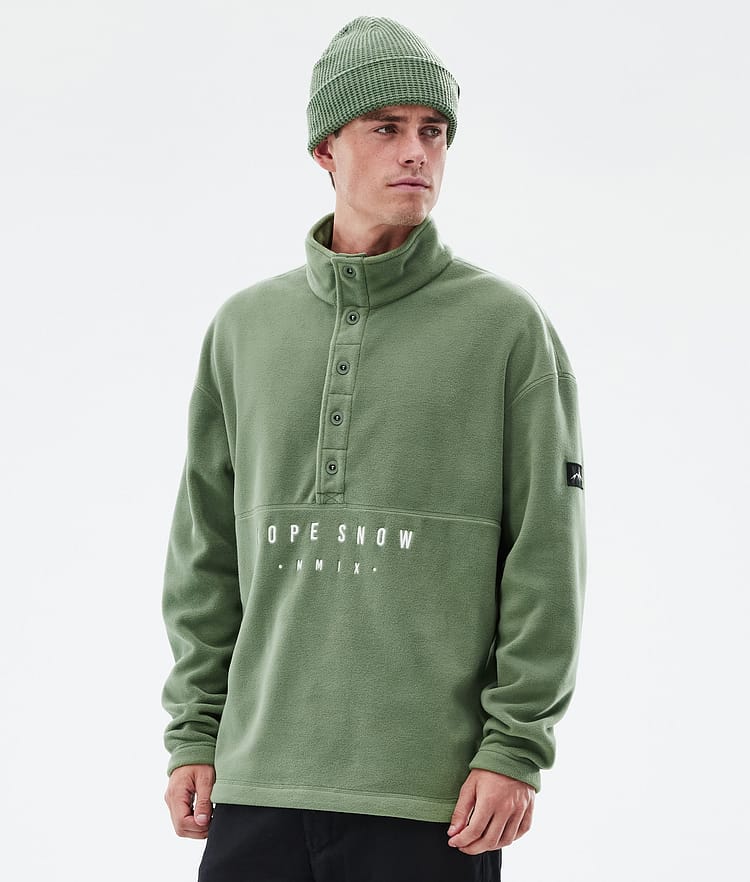 Dope Comfy Fleece Sweater Men Moss Green, Image 1 of 6