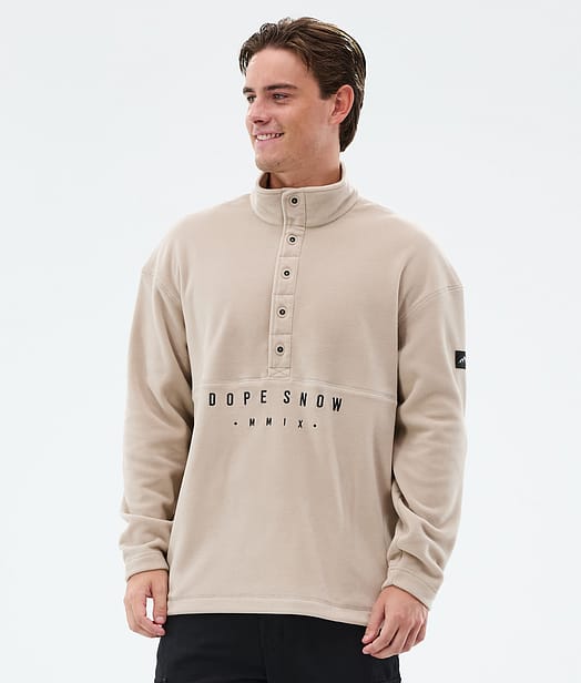 Dope Comfy Fleecepullover Herren Sand