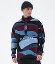 Dope Comfy Fleece Sweater Men Shards Burgundy Blue