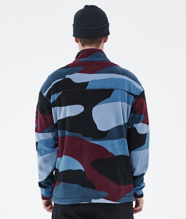 Dope Comfy Forro Polar Hombre Shards Burgundy Blue, Imagen 6 de 6