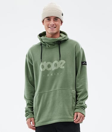 Dope Cozy II Pile con Cappuccio Uomo Moss Green