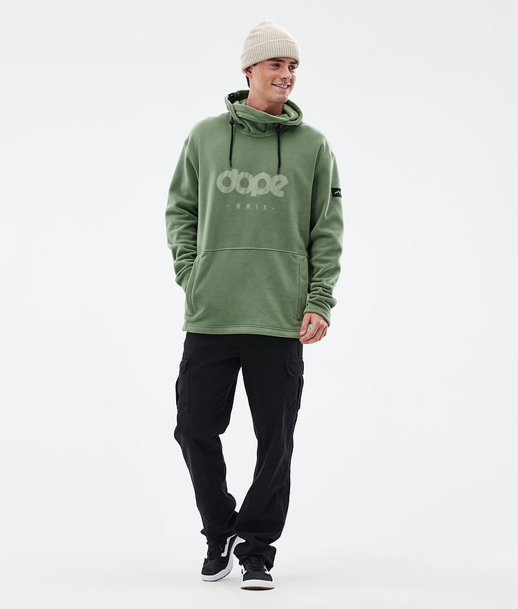 Dope Cozy II Fleece-hoodie Herre Moss Green, Billede 3 af 7