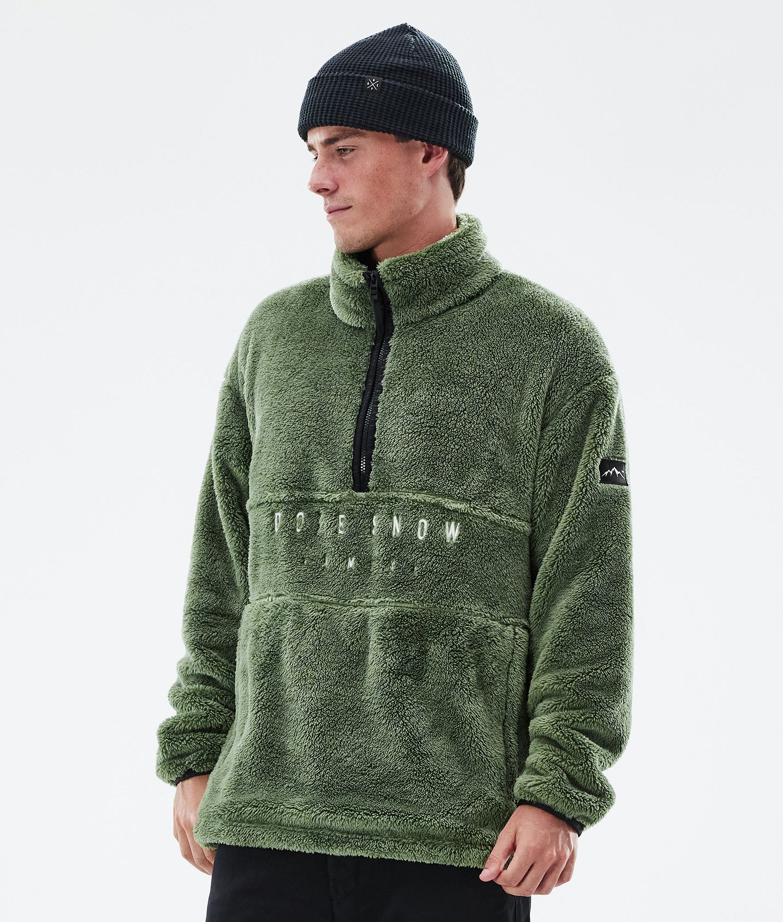 Dope Pile Fleece Sweater Men Moss Green, Image 1 of 7