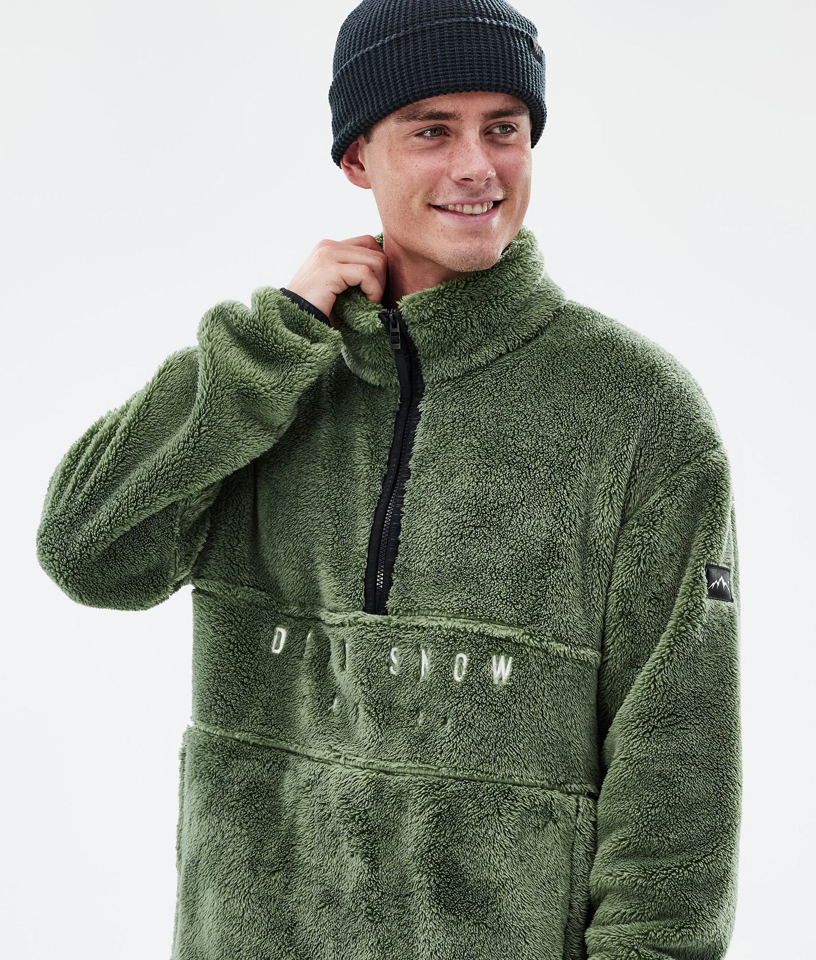 Dope Pile Fleece Sweater Men Moss Green, Image 2 of 7