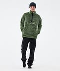 Dope Pile Fleece Sweater Men Moss Green, Image 3 of 7