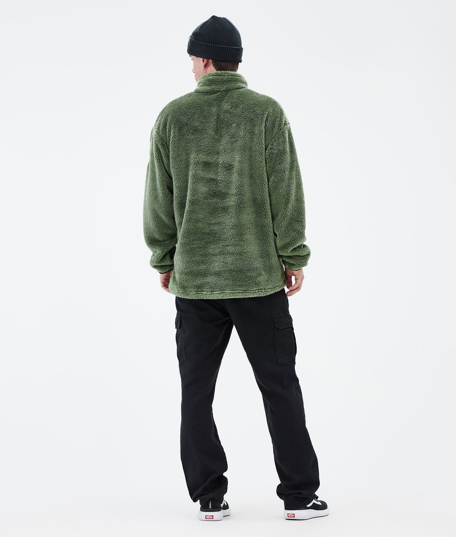 Dope Pile Fleece Sweater Men Moss Green, Image 4 of 7