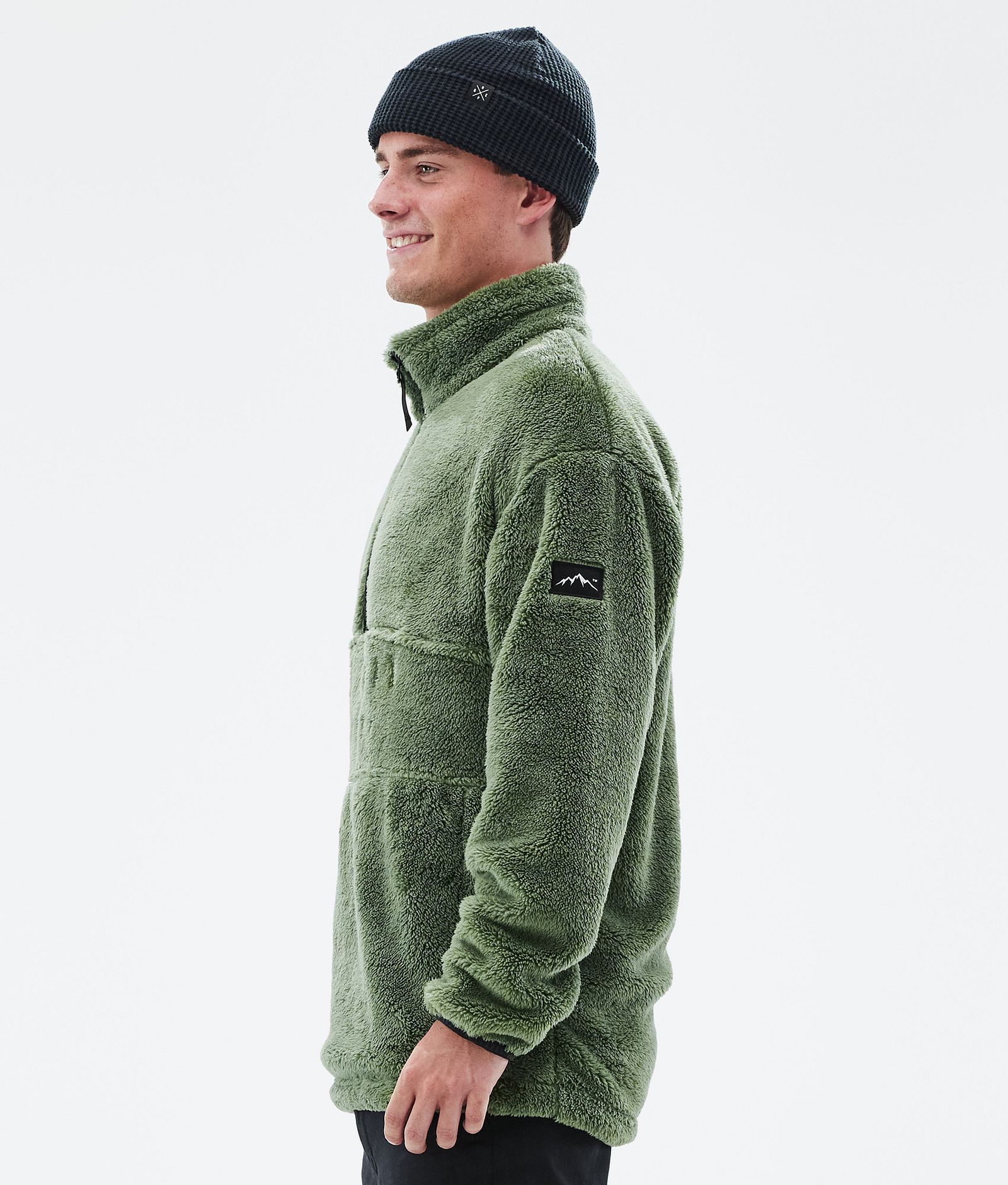 Dope Pile Fleece Sweater Men Moss Green, Image 5 of 7