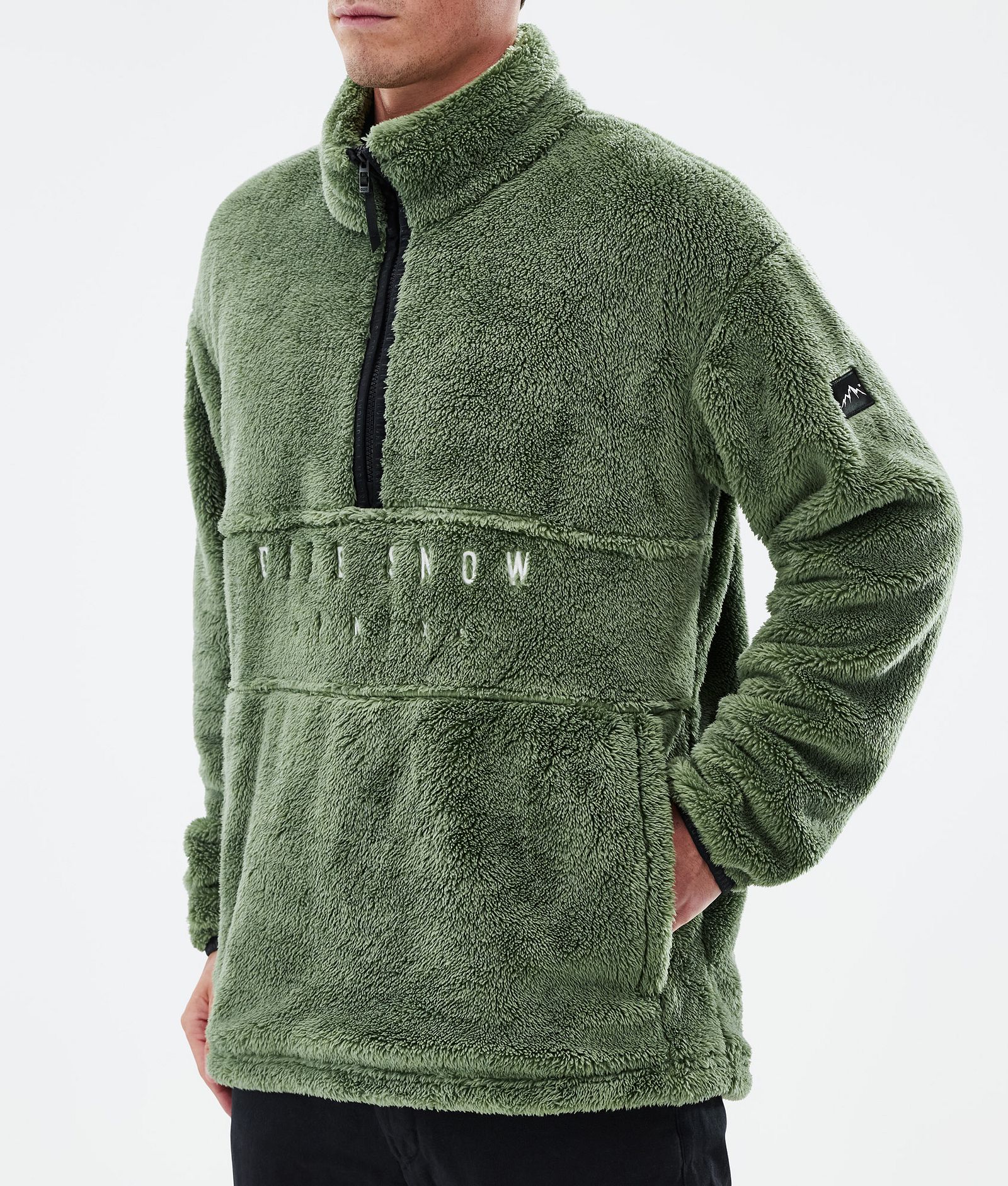 Dope Pile Fleece Sweater Men Moss Green, Image 7 of 7