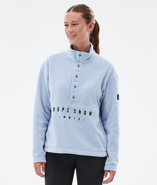 Dope Comfy W Felpa Pile Donna Light Blue