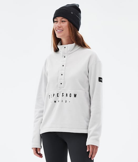 Dope Comfy W Fleecepullover Damen Light Grey