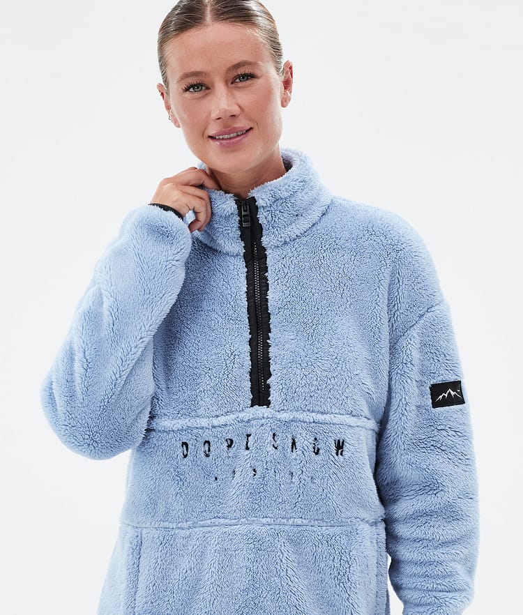 Dope Pile W Fleece Sweater Women Light Blue, Image 2 of 7